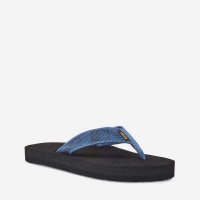 Teva Original Mush - Men's Teva Sandals - Dark Blue | India (CJVU87045)